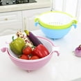 thumbnail image 3 of Two-in-one kitchen filter/colander and bowl set, filter, detachable colander filter set, saving space, used for washing and mixing fruits and vegetables, 3 of 4