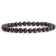 thumbnail image 1 of Angelstones Bracelet Extensible Perles Rondes 6mm Tigre en Fer Naturel 6.5 Pouces Unisexe, 1 of 2