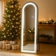 thumbnail image 2 of GAON. Espejo De Piso Cuerpo Completo De Pared Arqueado con Luz Led de 3 Tonos Decorativo con Soporte y Marco para Dormitorio Sala Comedor o Cuarto de 143cm, 2 of 8
