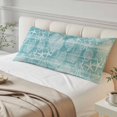 thumbnail image 4 of Turquoise Coastal Body Pillow Cover 20 x 60 Inch Decorative Pillow Cover Nautical Coral Starfish Shell Octopus Sea Lumbar Pillowcase Seasonal Rectangle Cushion Case for Couch Sofa Bed Living Room, 4 of 9