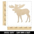 thumbnail image 2 of Moose Solid Wood Shape Unfinished Piece Cutout Craft DIY Projects - 4.70 Inch Size - 1/8 Inch Thick, 2 of 7