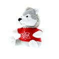 thumbnail image 3 of DolliBu I Love You Shirt Grey Wolf Plush - 6 inches, 3 of 5