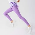 thumbnail image 6 of Nmnitkp Girls Pants Yoga Clothes Girls Sports High Waisted Pants Big Children's Ruffled Pants Purple,4 Years, 6 of 6