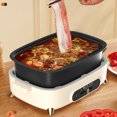 thumbnail image 1 of Nonstick Electric Skillet, 1200W Adjustable Temperature Multifunction Electric Skillet with Glass Lid, Removable Electric Frying Pan for Family Party Fun, 1 of 7