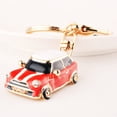 thumbnail image 2 of Porte-Clés en Forme de Voiture Mini Fille Porte-Clés Cadeau Ornement (Rouge), 2 of 2