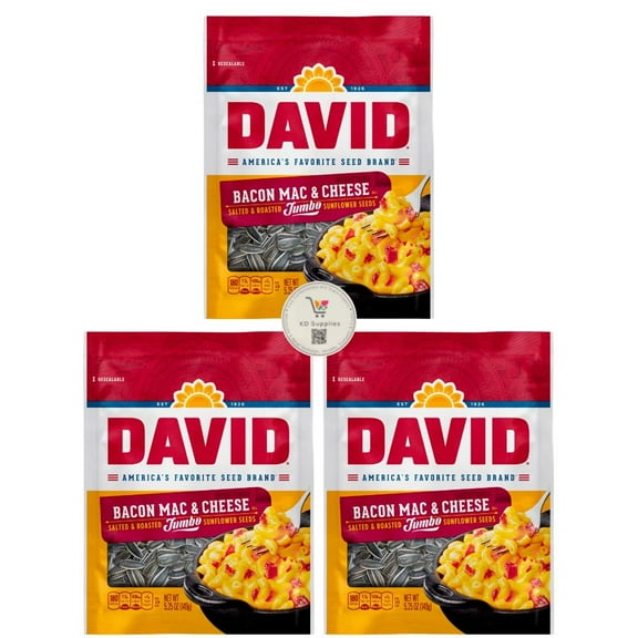David Jumbo Salted Bacon Mac  Cheese Sunflower Seed, 5.25 Ounces Pack of 3-7768572886