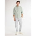 thumbnail image 2 of Free Assembly Men's Oxford Woven Shirt With Long Sleeves, Sizes XS-3XL, 2 of 5