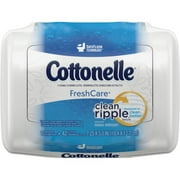Cottonelle Flushable Wet Wipes White - Flushable, Quick Drying, Alcohol-free - For Home, Office, School - 42 Per Container - 42 / Each