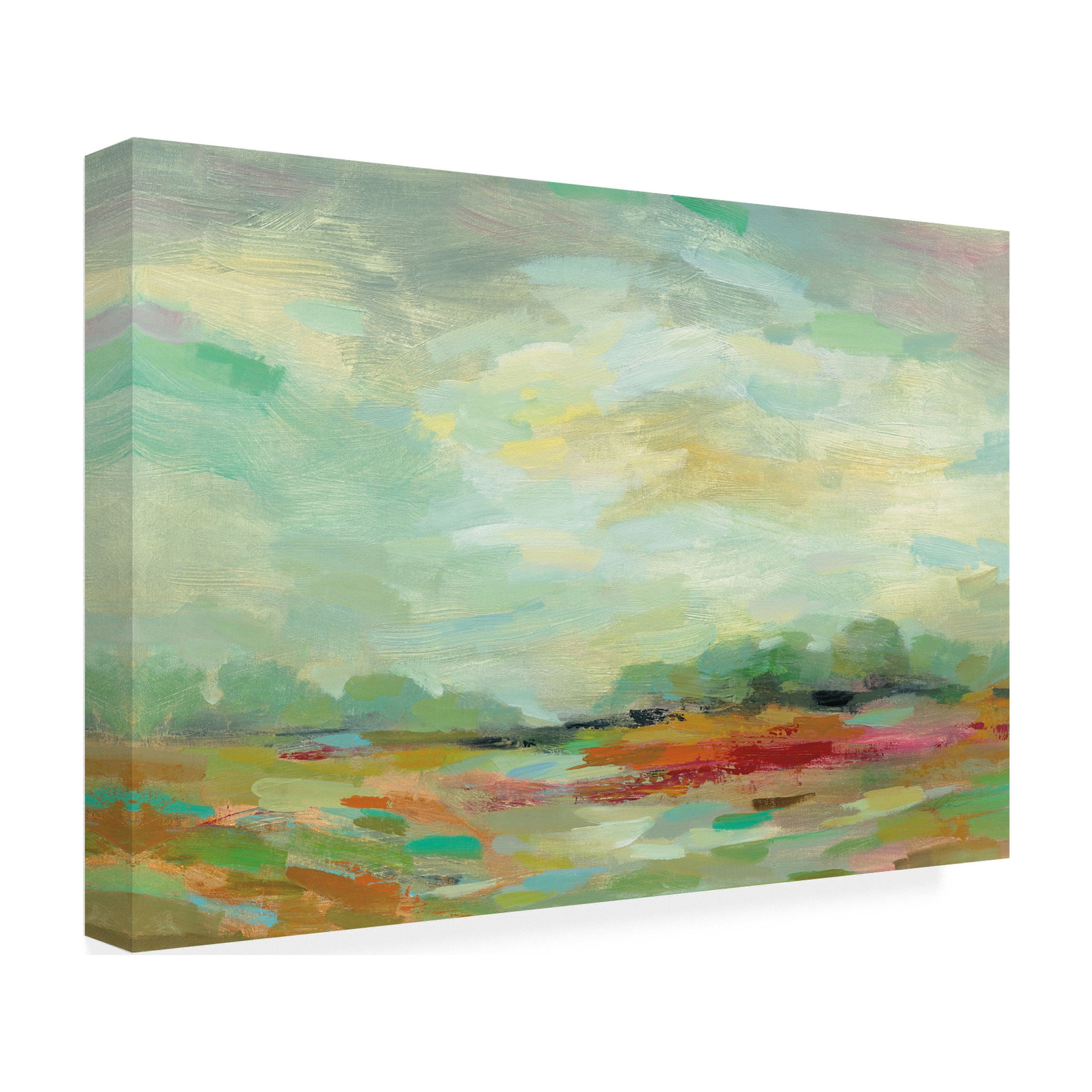 Trademark Fine Art 'Sunrise Field' Canvas Art by Silvia Vassileva