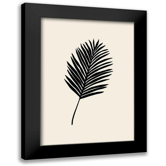 Artographie Studio 11x14 Black Modern Framed Museum Art Print Titled - Black Palm