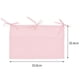 thumbnail image 3 of Bolsas de almacenamiento colgantes para cuna de bebé con correas ajustables, 2 bolsillos, organizador de lino para cuna de bebé, pañales, tela, juguetes, 3 of 7