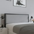 thumbnail image 3 of Merrick Lane Queen Size Headboard Light Gray Fabric Upholstered Headboard With Metal Frame and Adjustable Rail Slots, 3 of 12