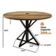 thumbnail image 2 of Yeshouse Mesa de comedor redonda para 4 personas, mesa de comedor de 119 cm (47"), mesa circular, mesa de comedor con base de metal resistente, mesa de cocina redonda para comedor (solo la mesa), 2 of 8