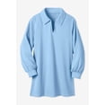 thumbnail image 2 of Woman Within Plus Size Blouson Sleeve Texture Tunic, 2 of 4