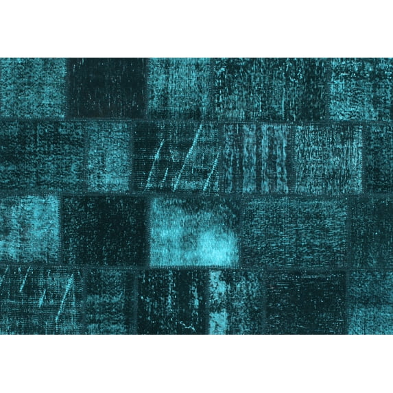Ahgly Company Indoor Rectangle Persian Light Blue Traditional Area Rugs, 5' x 7'