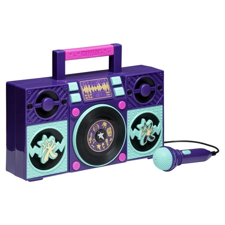 Karma's World Sing Along Boombox with a Real Working Microphone, Flashing Light Show, and Built-in Music from the Show.