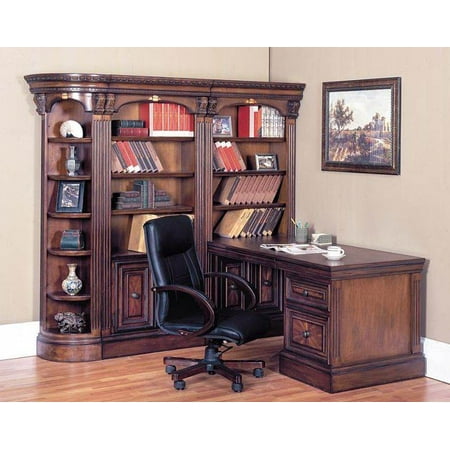 4 Pc Corner Peninsula Desk Wall Unit Set Huntington Com 4 Pc Corner Peninsula Desk Wall Unit