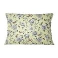 thumbnail image 5 of S4Sassy 2 Pcs Pale Yellow Cotton Poplin Bird & Floral Print Sham Cushion Cover Pillow Case-20 x 28 Inches, 5 of 5