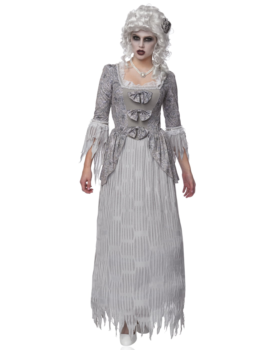 Womens Sexy Ghost Zombie Dead Spirit Lady Witch Classic Halloween ...