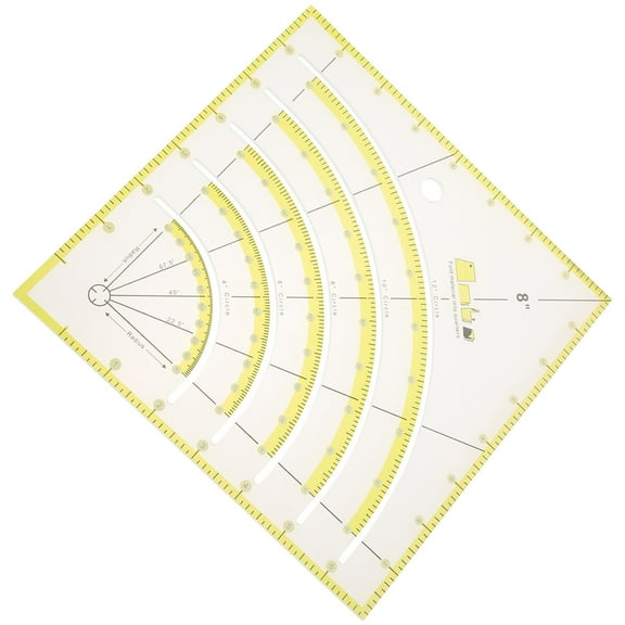 OUNONA Patchwork Quilting Ruler Cutting Ruler Acrylic Sewing Ruler Sewing Supply
