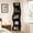 Black, variant on 5-Tier S-Shaped Corner Shelf, Modern Freestanding Curved Display Rack, Space-Saving Bookshelf and Plant Stand for Living Room, Bedroom, Home Office,Natural Wood