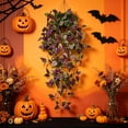 thumbnail image 4 of 2026 Halloween Indooor Decoration Artificial Hanging Pothos Vines Fake Plants For Wall Indoor Greenerys Decor For Halloween Thanksgiving Farmhouses Room, 4 of 6