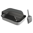 thumbnail image 5 of Cat Litter Box Kitten Potty Toilet for Small Medium Large Cats Small Animals Gray, 5 of 8