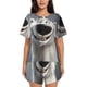 thumbnail image 1 of Fotbe Smiling Polar Bear Conjunto de Pijama Estampado para Mujer, 2 Piezas, Ropa de Dormir con Camiseta de Manga Corta y Shorts Suaves-3X-Large, 1 of 6