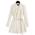 thumbnail image 1 of Vedolay Womens Casual Blazer Solid Double Blazer Open Front Suit Jacket,White S, 1 of 2