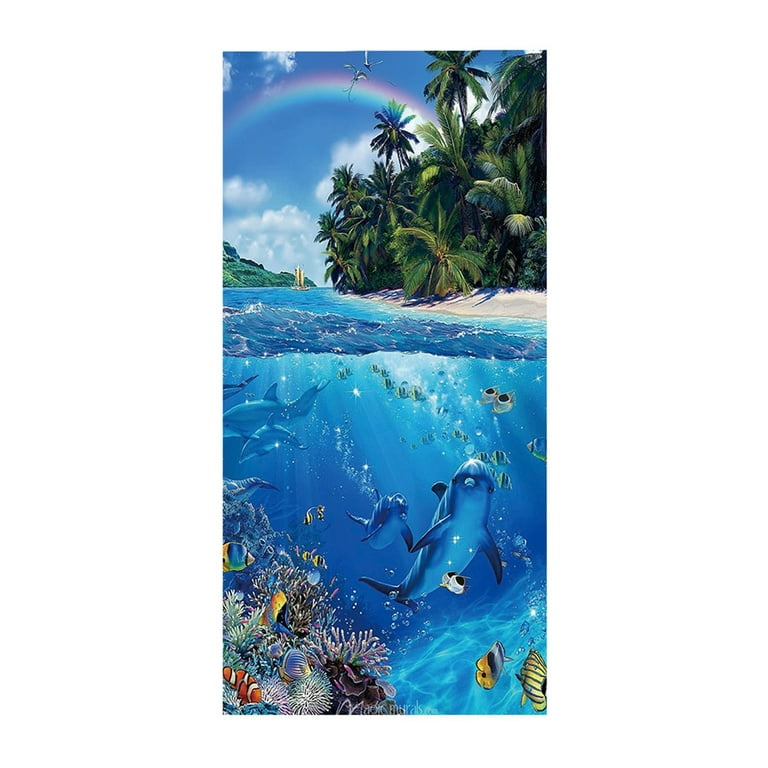 Fesfesfes Microfiber Beach Towel Super Lightweight Colorful Bath