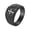 Black, variant on Zircon Cross Ring for Men Women Stainless Steel Band Sparkling Statement Jewelry Silver Size 8
