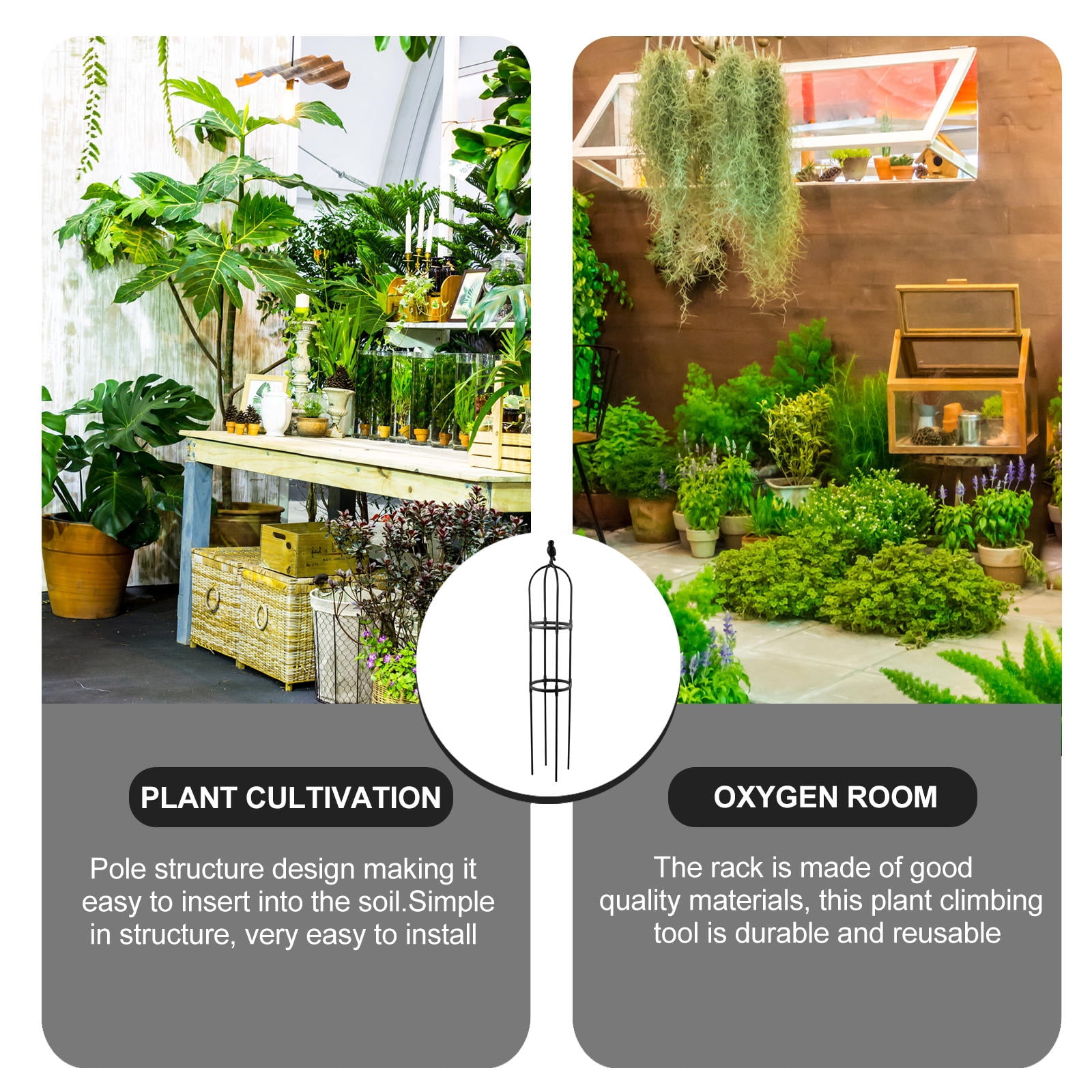 HOMEMAXS Masteelf 1 Set Plant Vine Support Climbing Rack Gardening Accessory