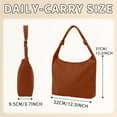 thumbnail image 6 of Tinyat Corduroy Tote Bag for Women Lightweight Versatile Handbag for Work Travel Everyday Use, 6 of 7