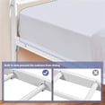thumbnail image 6 of Yaheetech Metal Platform Bed Frame with Headboard and Footboard, Full Size, White, 6 of 7
