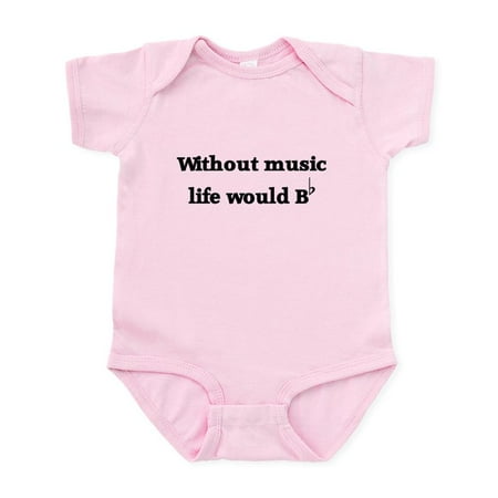 

CafePress - Without Music Life Would Be F Infant Bodysuit - Baby Light Bodysuit Size Newborn - 24 Months