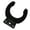 Black, variant on Tizuqe Space Efficient Microphone Wall Hanger Storage Rack For KTV And Recording Studio