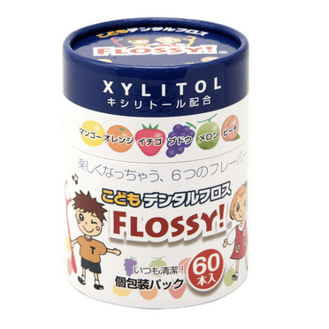 Ufc Xylitol Flossy! Kids Dental Floss-6 Fruit Flavors (60pcs)兒童專用水果味牙線棒