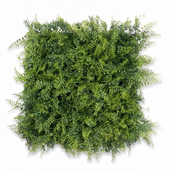 12 Pcs 20"x20" Artificial Grass Wall Panels, Greenery Backdrop – PE Faux Green Wall Decor for Indoor/Outdoor, DIY Splicing, 33.3 Sq Ft Coverage
