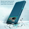 thumbnail image 4 of I-HONVA For Google Pixel 7A Case,3-Layer Military Grade Drop Protection Anti-Slip Rugged Shockproof Dustproof Protection 6.2 inch Phone Case,Turquoise, 4 of 7