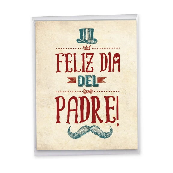 1 Big Father's Day Card (8.5 x 11 Inch) - Feliz Día del Padre Dads Day J6756FDG-SL