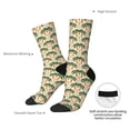 thumbnail image 4 of Cauagu palm tree Asian leopard Print Crew Socks for Women and Men,Adult Athletic Running Socks 1-Pair Sports Socks Work Gear Socks with Moisture Wicking, 4 of 6