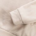 thumbnail image 7 of IYTR Men's Long Sleeve Shirt Zipper Standing Collar Pullover with Pocket Solid Color Leisure Loose Fit Spring Clothes Lightweight Shirt (Beige,XXXL), 7 of 7