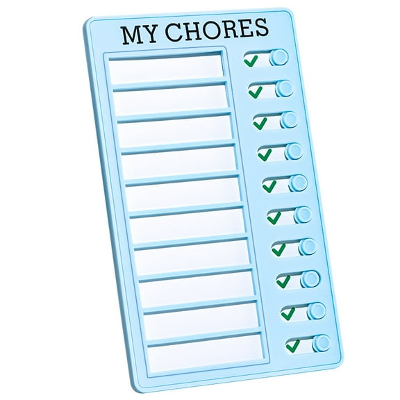 Chore Chart for Adults to do List My Chores Checklist Task Board Sliding Routine Chart for Kids, Memo Boards Slider Schedule DIY Detachable Daily Checklist Planning Table (blue My Chores)