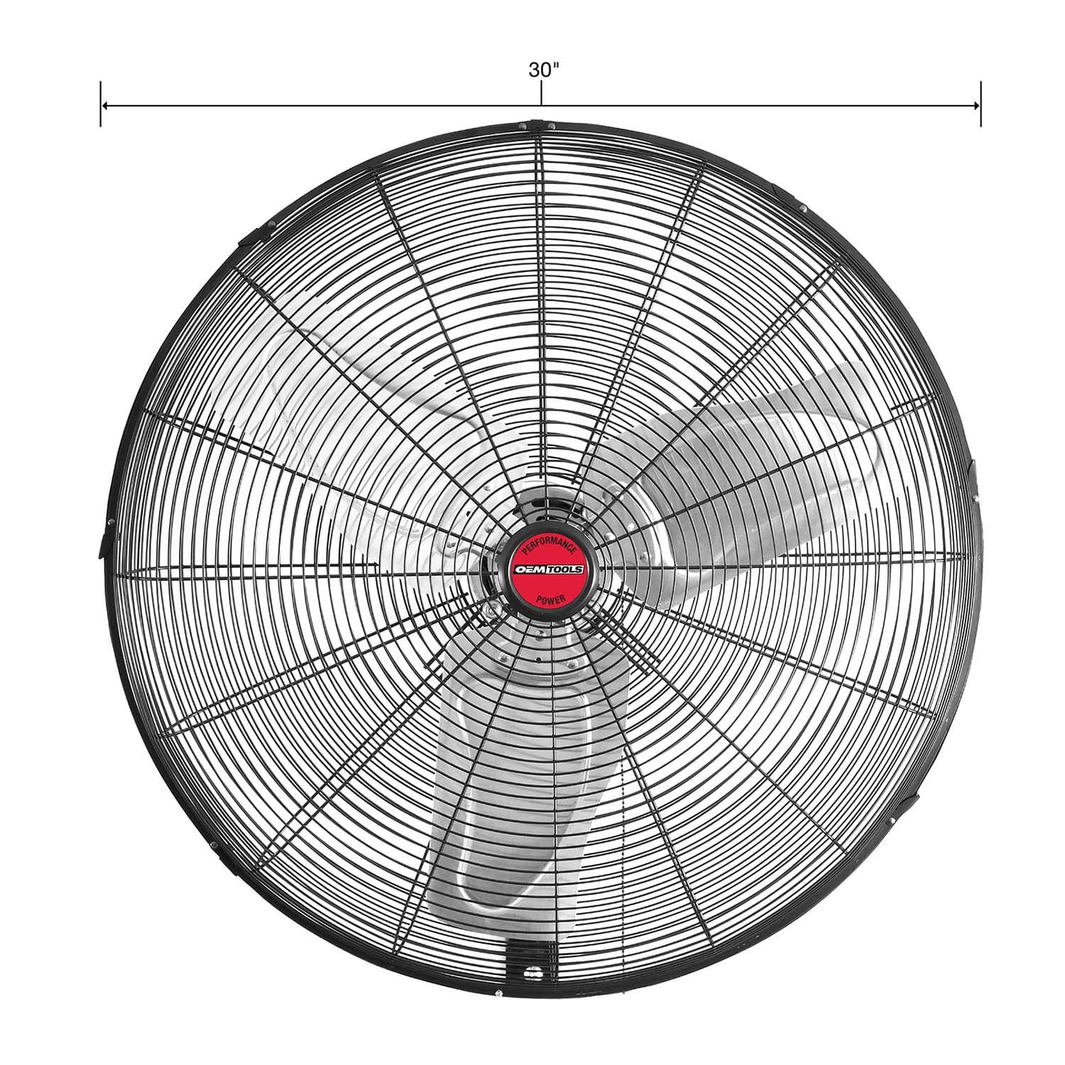 OEMTools 30 Inch Oscillating Wall Fan
