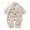 Beige, variant on Xmarks Unisex Baby Fleece Onesie Plush Jumpsuits Long Sleeve Zipper One-Piece Pajama Romper Cartoon Cute Playsuits for Baby Boys and Girls Pjs 0-3 mBlack White