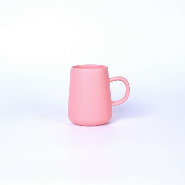 Taza de cerámica esmerilada Taza de café Taza de té para la oficina y el hogar Capacidad 320 ml Rosa WD.WDQZL Hogar