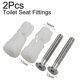 thumbnail image 3 of 2pcs Toilet Seat Hinges Screws Toilet Seat Cover Close Top Fix Screws Nut Lid Pan Fixing Hinges Fitting Bathroom Accessories, 3 of 10
