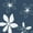 Navy & White Flowers, variant on Bily Umbrella Stroller