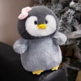 thumbnail image 7 of Realistic Penguin Plush Toy with Bow, 9.8in Simulation Emperor Penguin Doll, Soft Aquatic Animal Stuffed Toy, Nautical Theme Decoration, Cute Bird Plushie Figure, 7 of 7