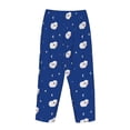thumbnail image 5 of Naloa Moon Lamb Print Women’s Ultra-Soft Comfy Pajama Lounge Pants with Pockets & Drawstring, 5 of 8
